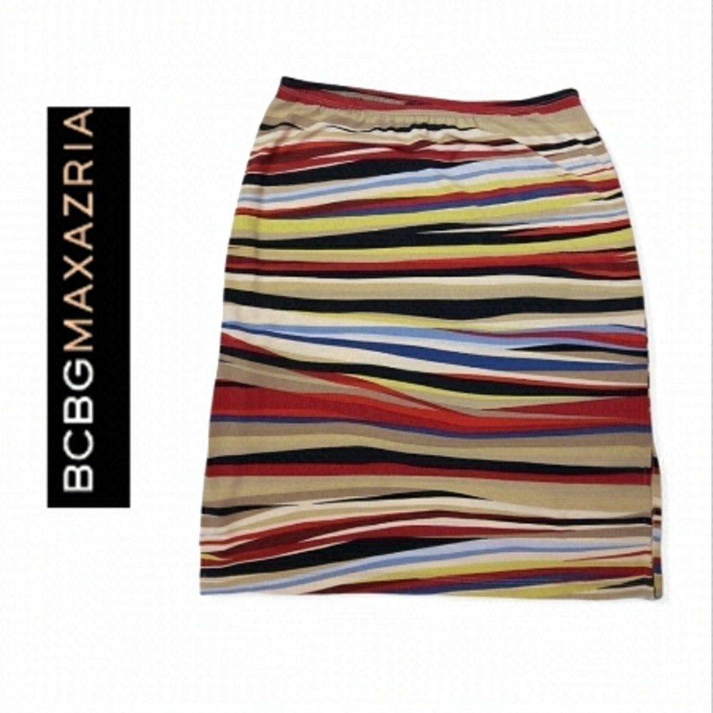 𝅺BCBGMAXAZRIA Striped Pencil‎ skirt
